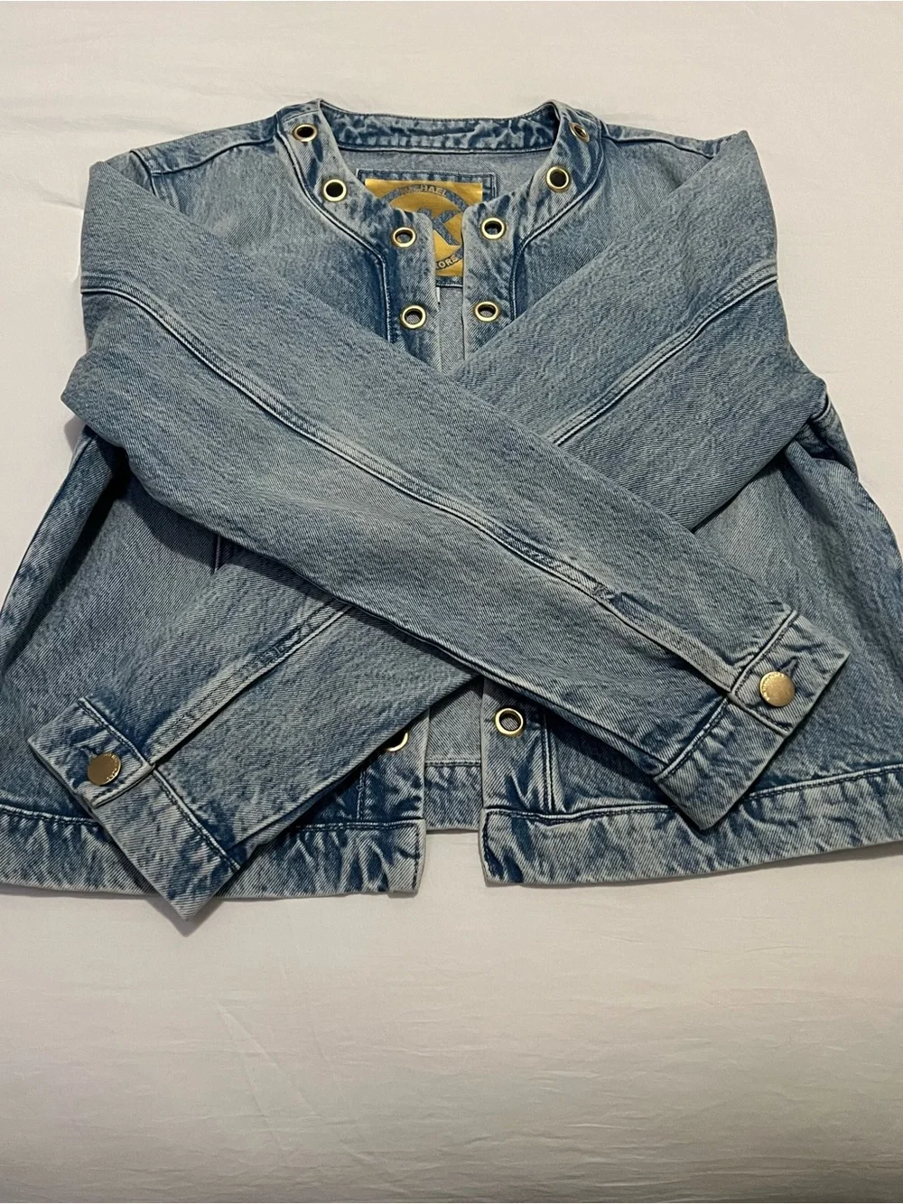 Michael Kors Jean Jacket w/ gold details - Never Worn